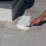 TPO repair with #6500 Universal Flashing Cement