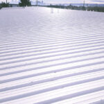Lucas #5100 and #5000 Thermoplastic Roof Coating on metal