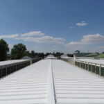 Metal coated with #5000 Thermoplastic Roof Coating