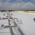Granulated cap sheet coated with #6000 Universal Roof Coating