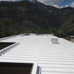 Metal coated with #5000 Thermoplastic Roof Coating